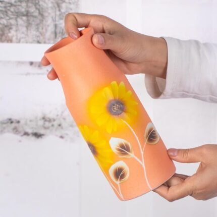 KAMMAK Colored Ceramic Vase, Beautiful Hand-Painted Decorative Vase, Modern Art Porcelain Vase for Flower Mantle Dining Table Centerpiece, Entryway Living Room Wedding...