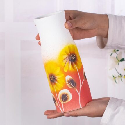 KAMMAK Colored Ceramic Vase, Beautiful Hand-Painted Decorative Vase, Modern Art Porcelain Vase for Flower Mantle Dining Table Centerpiece, Entryway Living Room Wedding...