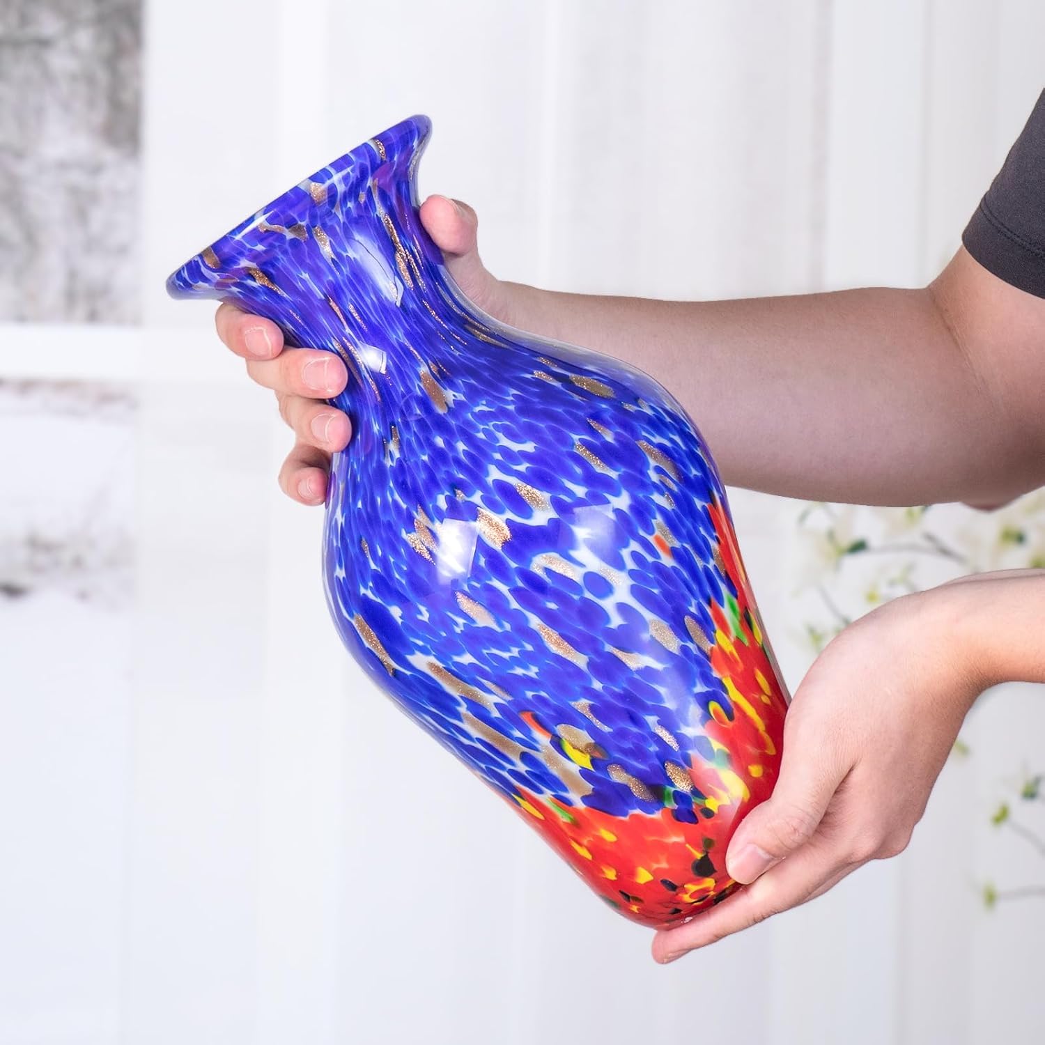 KAMMAK colored glass vase - detail image 4