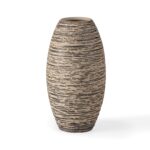 Modern Ceramic Vase, Decorative Flower Vases for Home, Pottery Vases for Living Room, Kitchen, Bedroom, Shelf, Rustic Farmhouse, Bookshelf, Table Décor（ZH026）