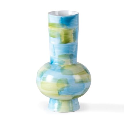 Modern Ceramic Vase, Decorative Flower Vases for Home, Pottery Vases for Living Room, Kitchen, Bedroom, Shelf, Rustic Farmhouse, Bookshelf, Table Décor（ZH029）