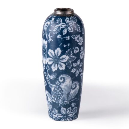 Modern Ceramic Vase, Decorative Flower Vases for Home, Pottery Vases for Living Room, Kitchen, Bedroom, Shelf, Rustic Farmhouse, Bookshelf, Table Décor（ZH07）