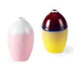 Modern Ceramic Vase, Decorative Flower Vases for Home, Pottery Vases for Living Room, Kitchen, Bedroom, Shelf, Rustic Farmhouse, Bookshelf, Table Décor（ZH012-013）