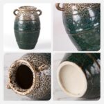 Modern Ceramic Vase, Decorative Flower Vases for Home, Pottery Vases for Living Room, Kitchen, Bedroom, Shelf, Rustic Farmhouse, Bookshelf, Table Décor（ZH015）
