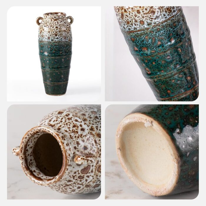 Modern Ceramic Vase, Decorative Flower Vases for Home, Pottery Vases for Living Room, Kitchen, Bedroom, Shelf, Rustic Farmhouse, Bookshelf, Table Décor（ZH016）