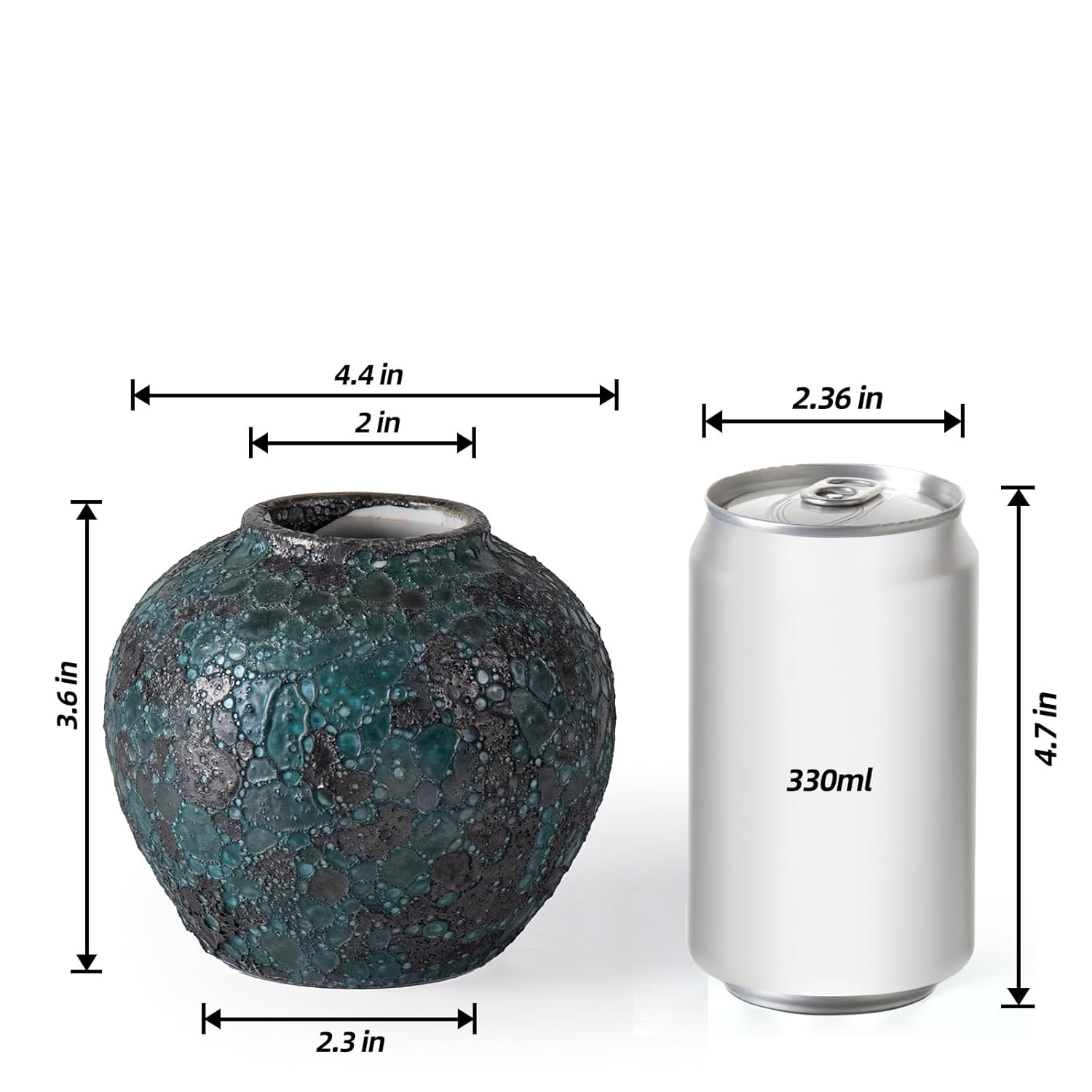 KAMMAK modern ceramic vase - decorative flower vase for home, pottery vase