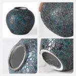 Modern Ceramic Vase, Decorative Flower Vases for Home, Pottery Vases for Living Room, Kitchen, Bedroom, Shelf, Rustic Farmhouse, Bookshelf, Table Décor（ZH017）