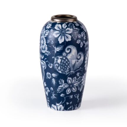 Modern Ceramic Vase, Decorative Flower Vases for Home, Pottery Vases for Living Room, Kitchen, Bedroom, Shelf, Rustic Farmhouse, Bookshelf, Table Décor（ZH06）