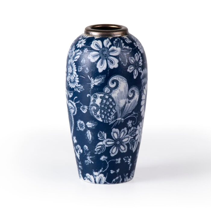 Modern Ceramic Vase, Decorative Flower Vases for Home, Pottery Vases for Living Room, Kitchen, Bedroom, Shelf, Rustic Farmhouse, Bookshelf, Table Décor（ZH06）