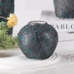Modern Ceramic Vase, Decorative Flower Vases for Home, Pottery Vases for Living Room, Kitchen, Bedroom, Shelf, Rustic Farmhouse, Bookshelf, Table Décor（ZH017）