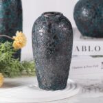 Modern Ceramic Vase, Decorative Flower Vases for Home, Pottery Vases for Living Room, Kitchen, Bedroom, Shelf, Rustic Farmhouse, Bookshelf, Table Décor（ZH018）