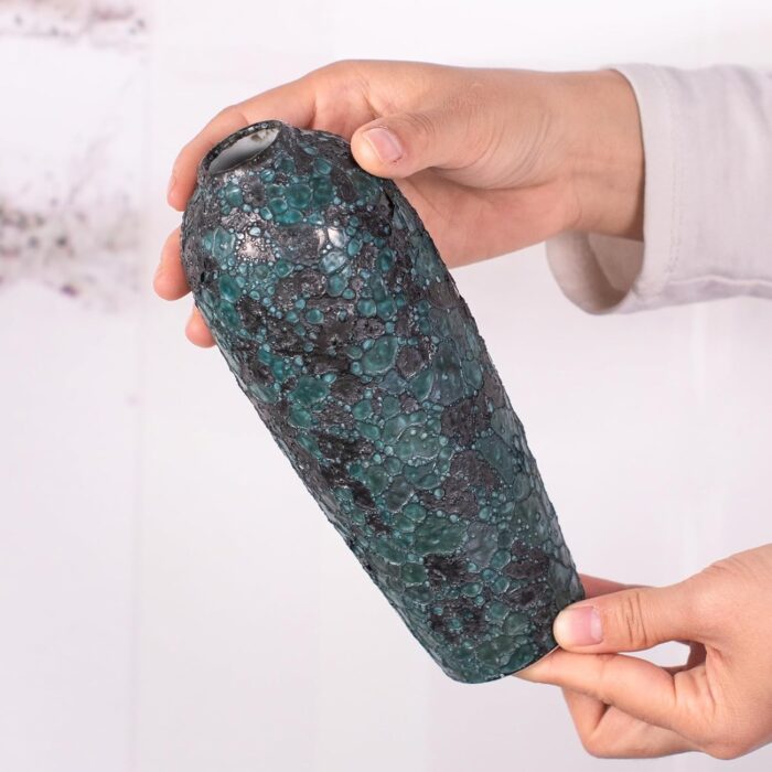 Modern Ceramic Vase, Decorative Flower Vases for Home, Pottery Vases for Living Room, Kitchen, Bedroom, Shelf, Rustic Farmhouse, Bookshelf, Table Décor（ZH019）