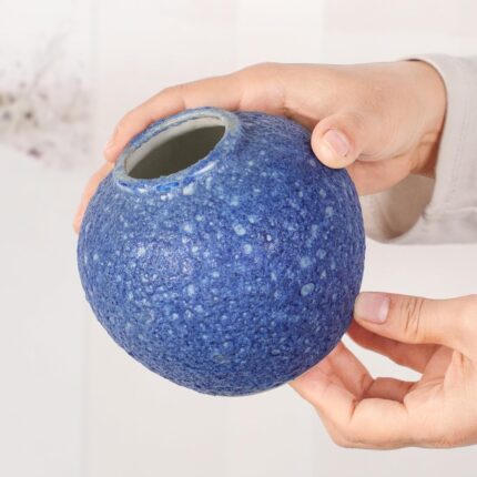 Modern Ceramic Vase, Decorative Flower Vases for Home, Pottery Vases for Living Room, Kitchen, Bedroom, Shelf, Rustic Farmhouse, Bookshelf, Table Décor（ZH020）