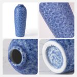 Modern Ceramic Vase, Decorative Flower Vases for Home, Pottery Vases for Living Room, Kitchen, Bedroom, Shelf, Rustic Farmhouse, Bookshelf, Table Décor（ZH022）