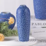 Modern Ceramic Vase, Decorative Flower Vases for Home, Pottery Vases for Living Room, Kitchen, Bedroom, Shelf, Rustic Farmhouse, Bookshelf, Table Décor（ZH022）