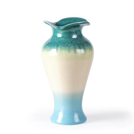 Modern Ceramic Vase, Decorative Flower Vases for Home, Pottery Vases for Living Room, Kitchen, Bedroom, Shelf, Rustic Farmhouse, Bookshelf, Table Décor（ZH023）