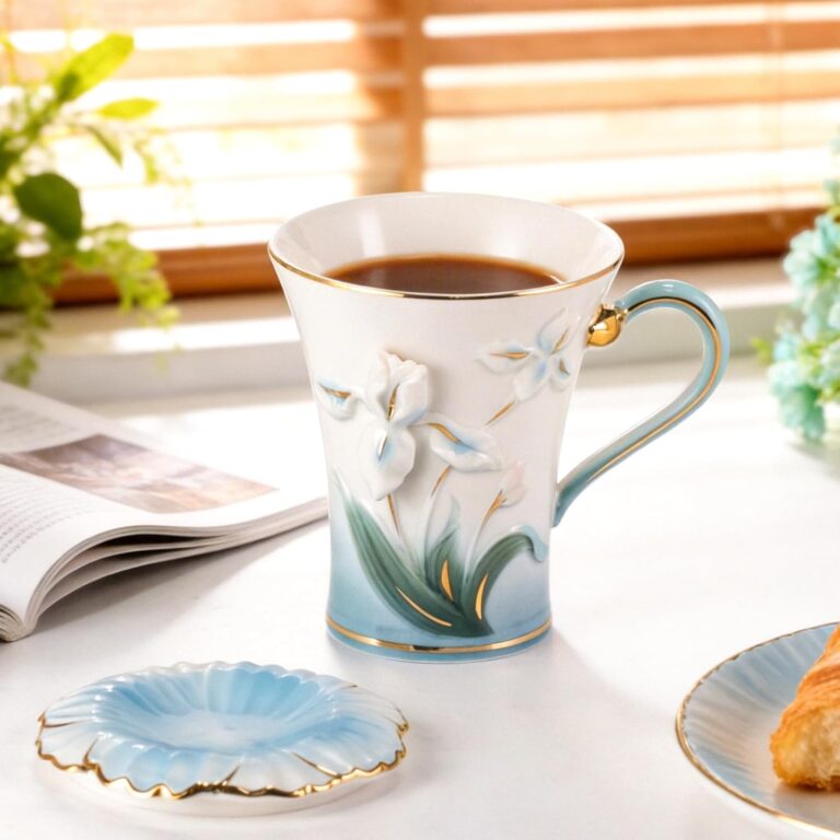 KAMMAK 8CZNX019+20 ceramic cup and saucer detail image 4 in product description