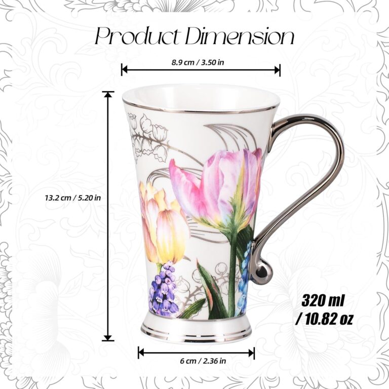 KAMMAK 8CZNX031 ceramic cup and saucer front view in product description