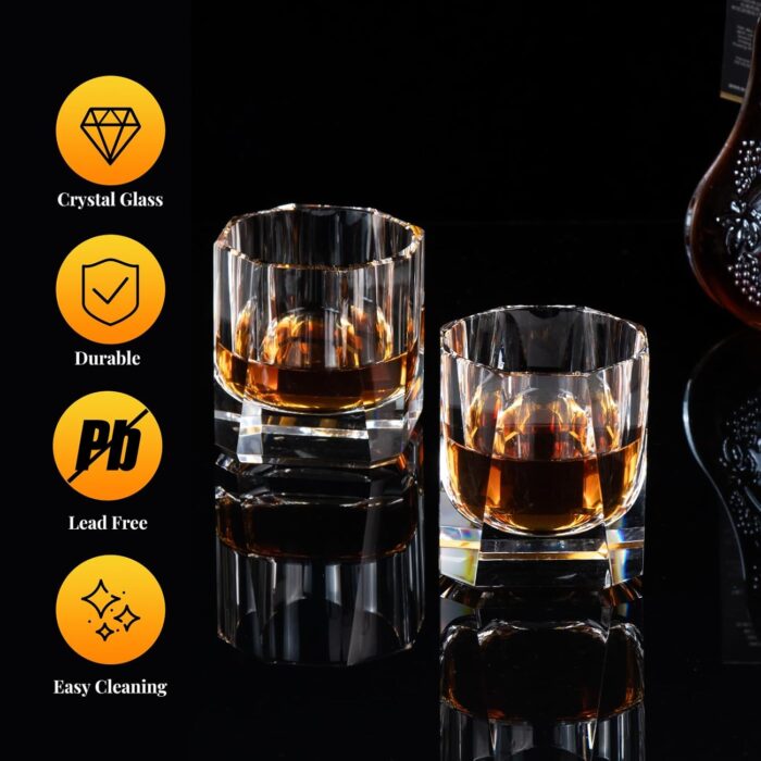 Crystal Whiskey Glasses Set, 6.76 oz (200 ml) KAMMAK 2