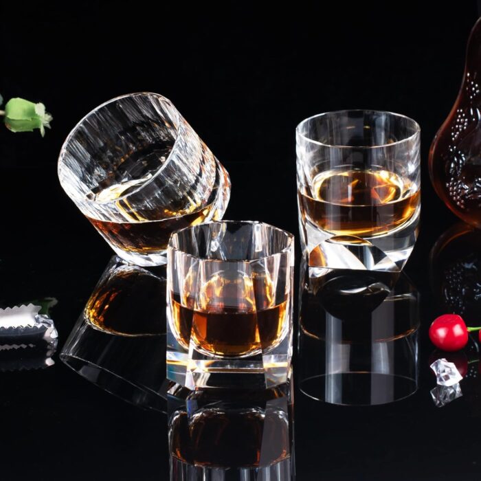 Crystal Whiskey Glasses Set of 2 KAMMAK 8