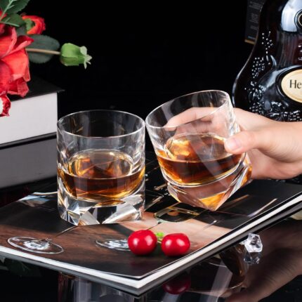 KAMMAK Crystal Whiskey Glasses Set of 2, 10 oz (300 ml) KAMMAK 5