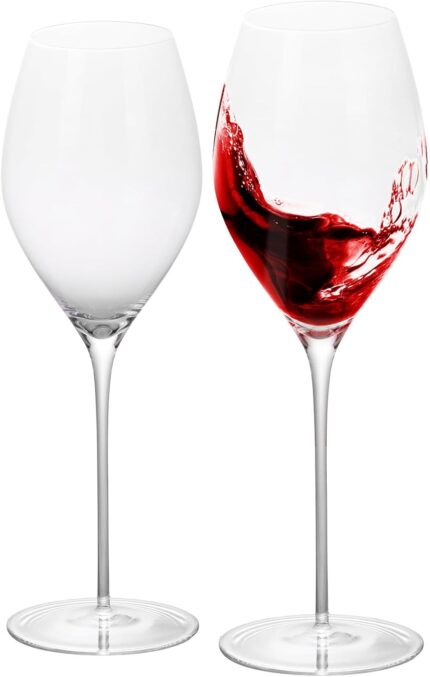 KAMMAK Wine Glasses Crystal Red and White Wine Glasses Set of 2, 14.8oz kammak 1