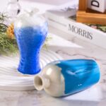 KAMMAK Colored Ceramic Vase Beautiful Hand-Painted Decorative Vase HC028