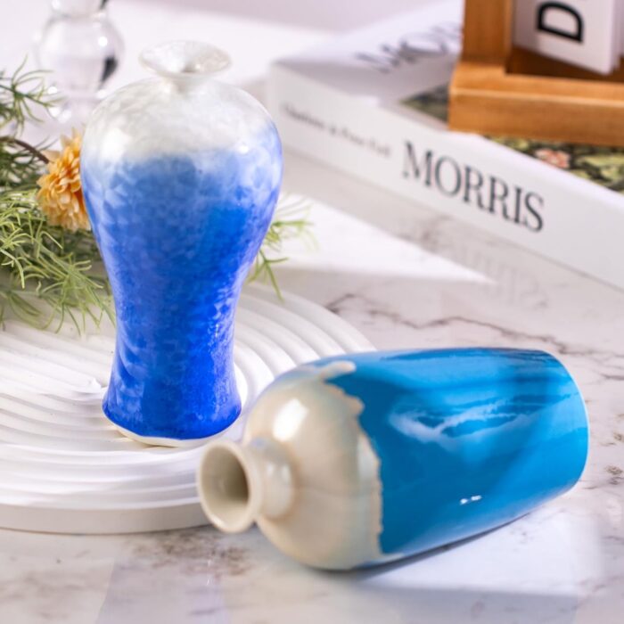 KAMMAK Colored Ceramic Vase Beautiful Hand-Painted Decorative Vase HC028