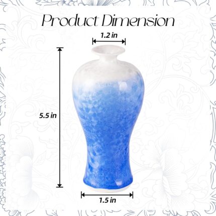 KAMMAK Colored Ceramic Vase Beautiful Hand-Painted Decorative Vase HC028