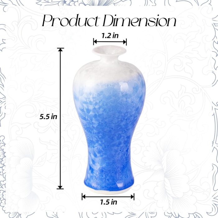 KAMMAK Colored Ceramic Vase Beautiful Hand-Painted Decorative Vase HC028