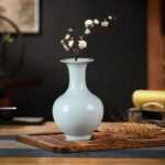 KAMMAK Colored Ceramic Vase, Beautiful Hand-Painted Decorative Vase, Modern Art Porcelain Vase for Flower Mantle Dining Table Centerpiece, Entryway Living Room Wedding...