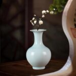 KAMMAK Colored Ceramic Vase, Beautiful Hand-Painted Decorative Vase, Modern Art Porcelain Vase for Flower Mantle Dining Table Centerpiece, Entryway Living Room Wedding...
