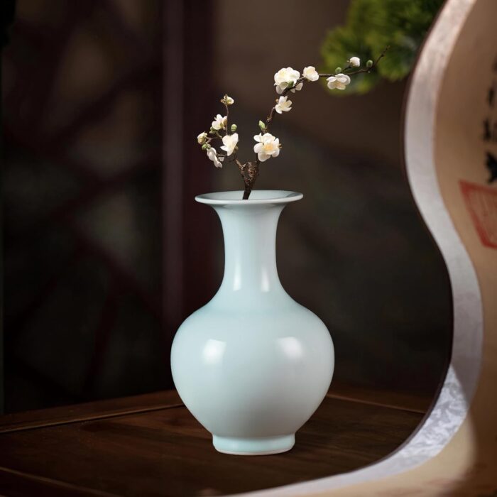 KAMMAK Colored Ceramic Vase, Beautiful Hand-Painted Decorative Vase, Modern Art Porcelain Vase for Flower Mantle Dining Table Centerpiece, Entryway Living Room Wedding...