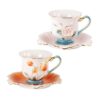 KAMMAK 8CZNX013+14 ceramic cup and saucer side angle view showing silhouette