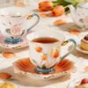 KAMMAK 8CZNX013+14 ceramic cup and saucer styled home decor setting image 5
