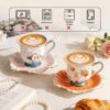 KAMMAK 8CZNX013+14 ceramic cup and saucer scale and proportion view image 6