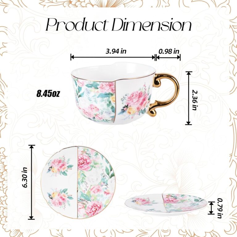 KAMMAK 8CZYX011+12 ceramic cup and saucer front view in product description