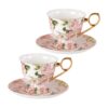 KAMMAK 8CZNX025 ceramic cup and saucer side angle view showing silhouette