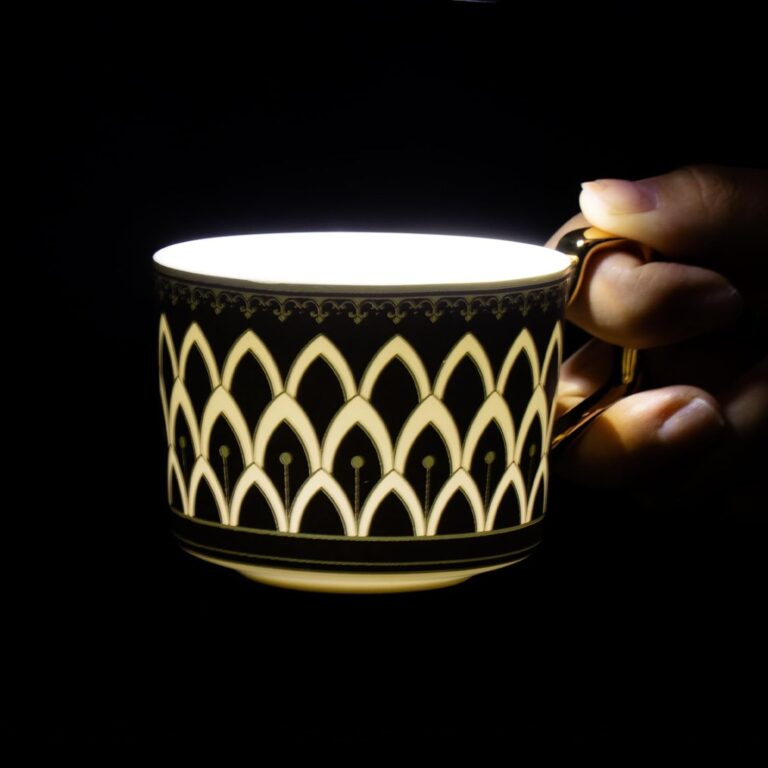 KAMMAK 8CZNX029 ceramic cup and saucer detail image 4 in product description