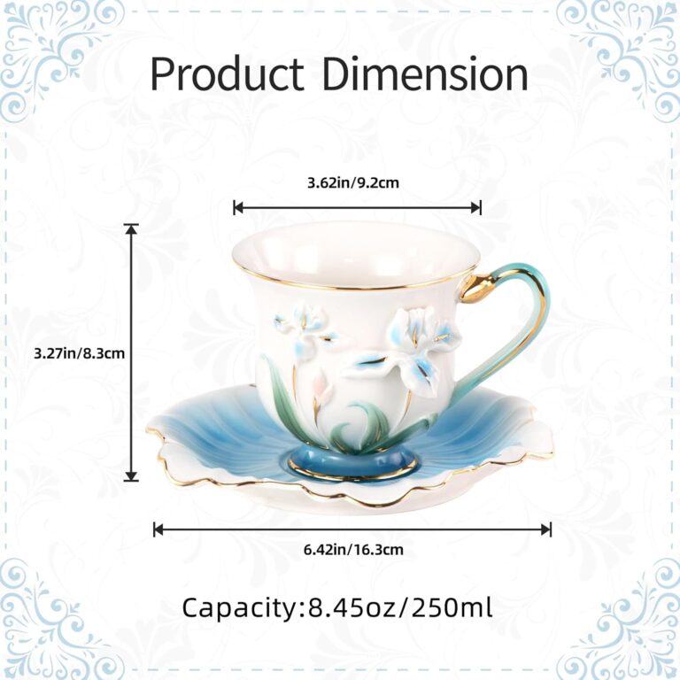 KAMMAK 8CZNX015+16 ceramic cup and saucer front view in product description