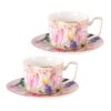 KAMMAK 8CZNX022 ceramic cup and saucer side angle view showing silhouette
