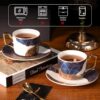 KAMMAK 8CZNX028 ceramic cup and saucer scale and proportion view image 6