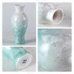 Modern Ceramic Vase, Decorative Flower Vases for Home, Pottery Vases for Living Room, Kitchen, Bedroom, Shelf, Rustic Farmhouse, Bookshelf, Table Décor（LHBZ10）