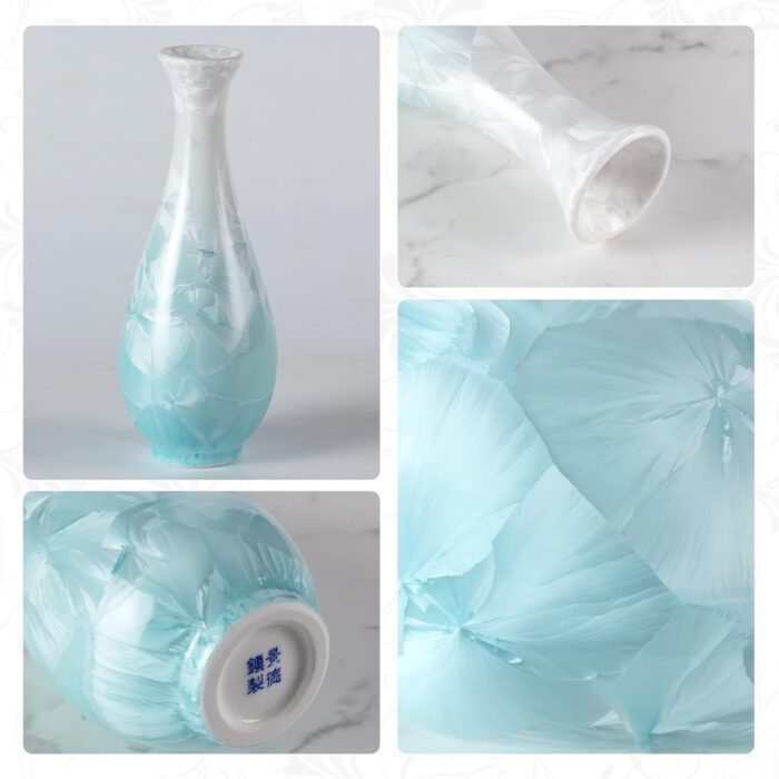 Modern Ceramic Vase, Decorative Flower Vases for Home, Pottery Vases for Living Room, Kitchen, Bedroom, Shelf, Rustic Farmhouse, Bookshelf, Table Décor（LHBZ11）