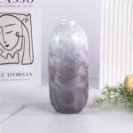 Modern Ceramic Vase, Decorative Flower Vases for Home, Pottery Vases for Living Room, Kitchen, Bedroom, Shelf, Rustic Farmhouse, Bookshelf, Table Décor（LHBZ13）