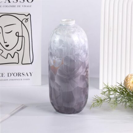 Modern Ceramic Vase, Decorative Flower Vases for Home, Pottery Vases for Living Room, Kitchen, Bedroom, Shelf, Rustic Farmhouse, Bookshelf, Table Décor（LHBZ13）