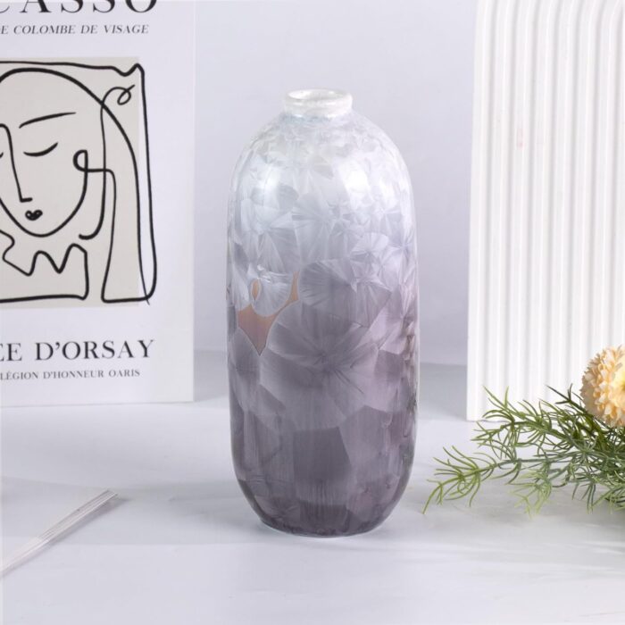 Modern Ceramic Vase, Decorative Flower Vases for Home, Pottery Vases for Living Room, Kitchen, Bedroom, Shelf, Rustic Farmhouse, Bookshelf, Table Décor（LHBZ13）