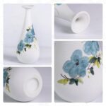 Modern Ceramic Vase, Decorative Flower Vases for Home, Pottery Vases for Living Room, Kitchen, Bedroom, Shelf, Rustic Farmhouse, Bookshelf, Table Décor（LHBZ16）