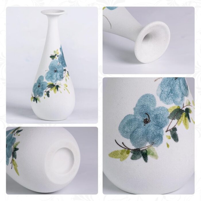 Modern Ceramic Vase, Decorative Flower Vases for Home, Pottery Vases for Living Room, Kitchen, Bedroom, Shelf, Rustic Farmhouse, Bookshelf, Table Décor（LHBZ16）