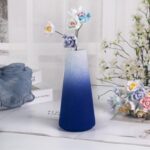 Modern Ceramic Vase, Decorative Flower Vases for Home, Pottery Vases for Living Room, Kitchen, Bedroom, Shelf, Rustic Farmhouse, Bookshelf, Table Décor（LHBZ19）